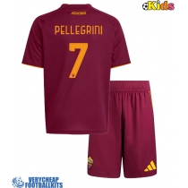 AS Roma Lorenzo Pellegrini #7 Replica Home Minikit 2025-26 Short Sleeve (+ pants)